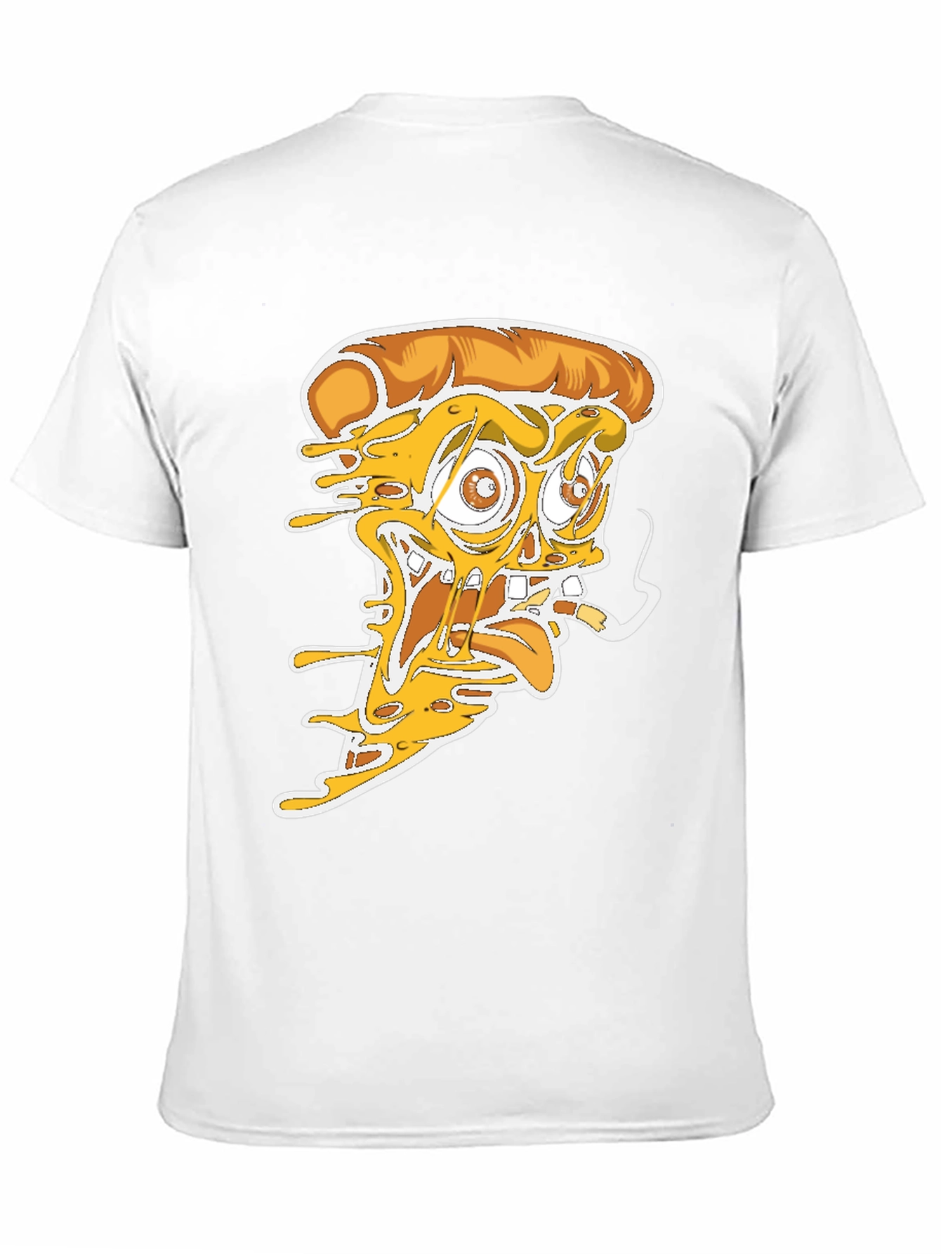 Pizza Graphic Tee - Crazy Pizza Slice Design