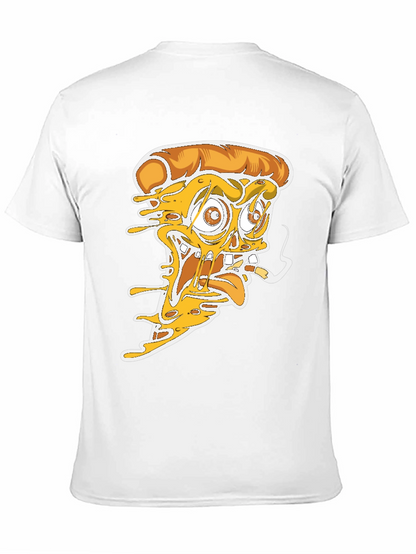 Pizza Graphic Tee - Crazy Pizza Slice Design