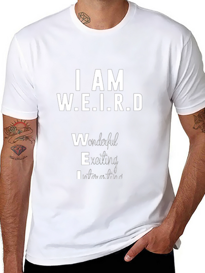 I AM W.E.I.R.D Black Graphic T-Shirt