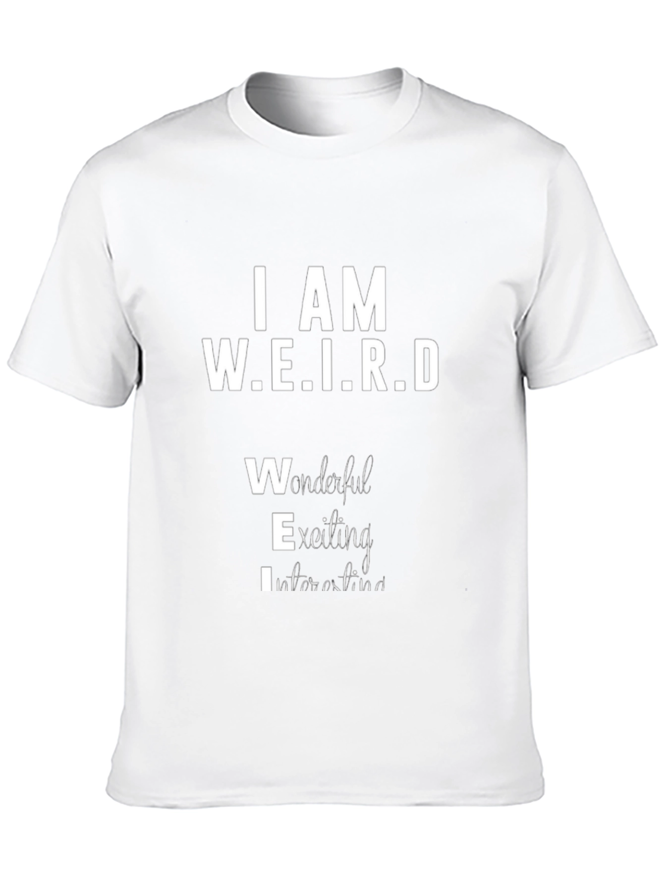 I AM W.E.I.R.D Black Graphic T-Shirt