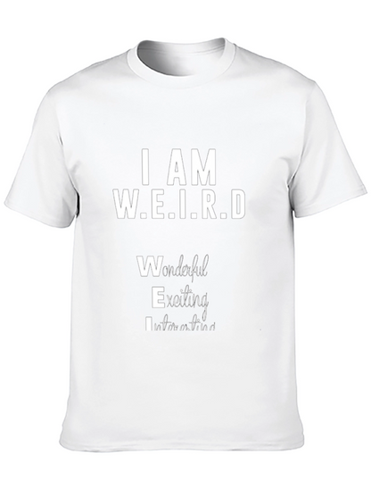 I AM W.E.I.R.D Black Graphic T-Shirt