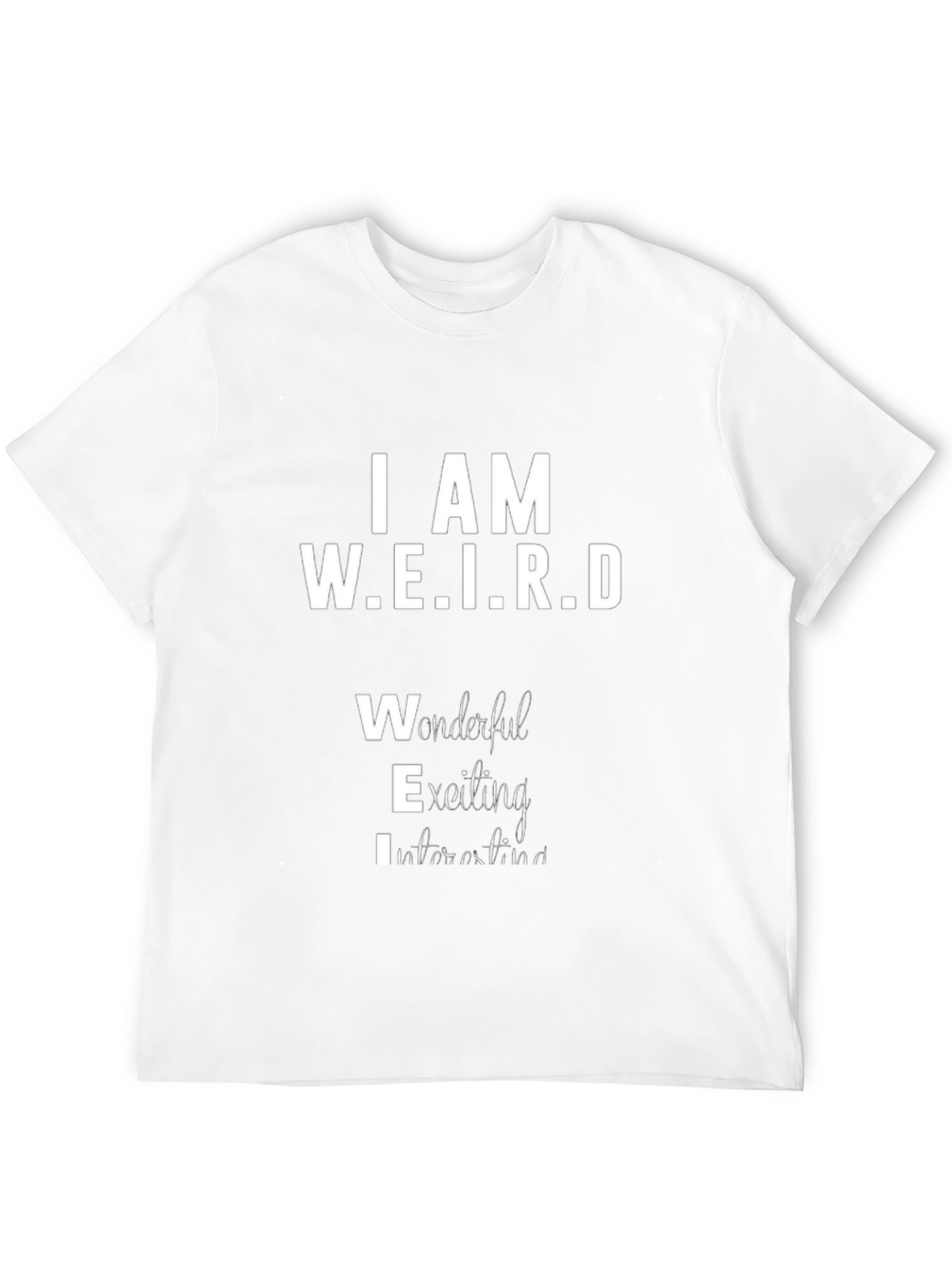 I AM W.E.I.R.D Black Graphic T-Shirt