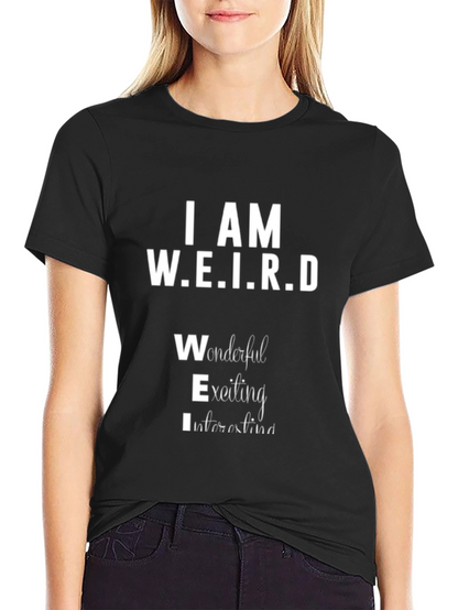 I AM W.E.I.R.D Black Graphic T-Shirt