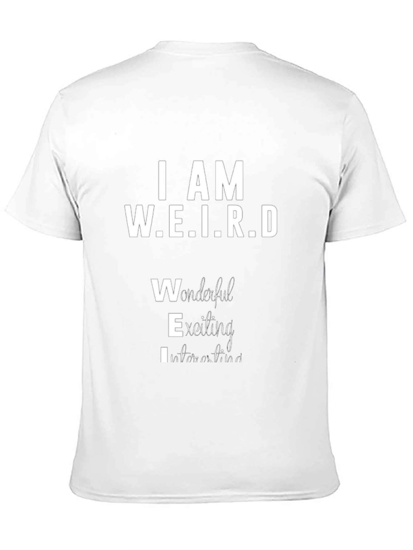 I AM W.E.I.R.D Black Graphic T-Shirt