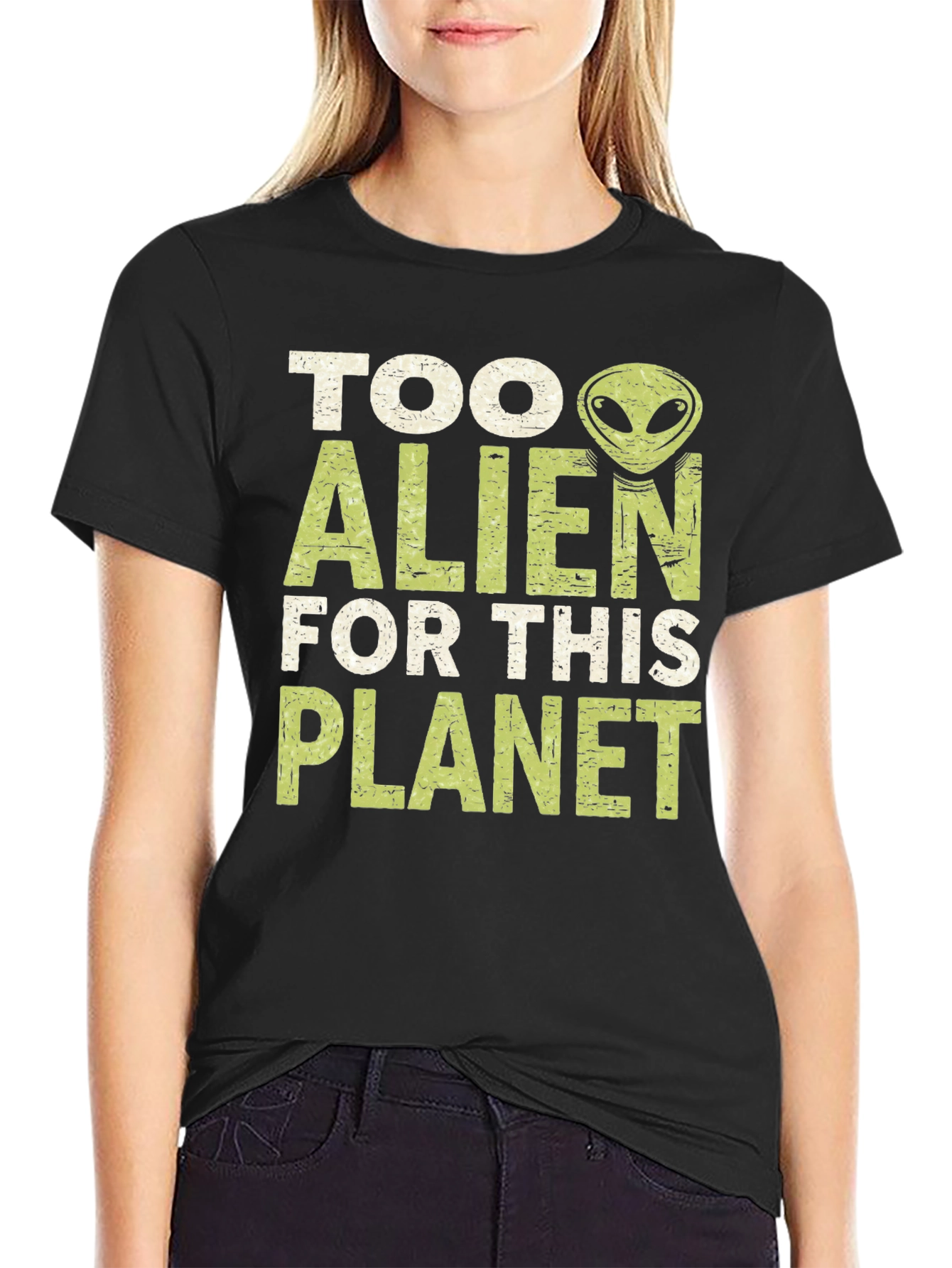 Too Alien for This Planet Graphic T-Shirt