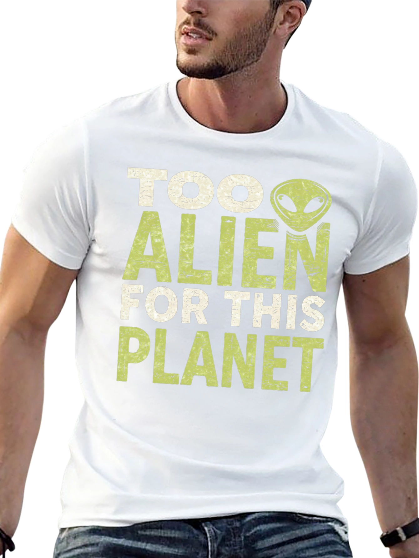 Too Alien for This Planet Graphic T-Shirt