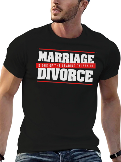 Funny Marriage Divorce Graphic T-Shirt