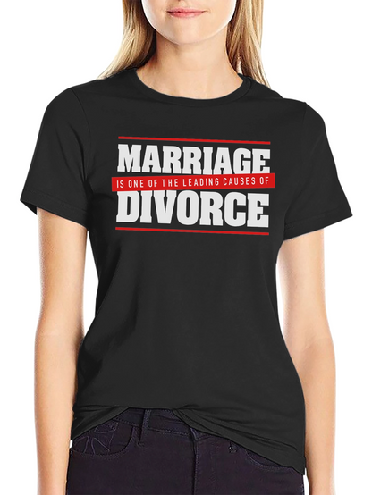 Funny Marriage Divorce Graphic T-Shirt
