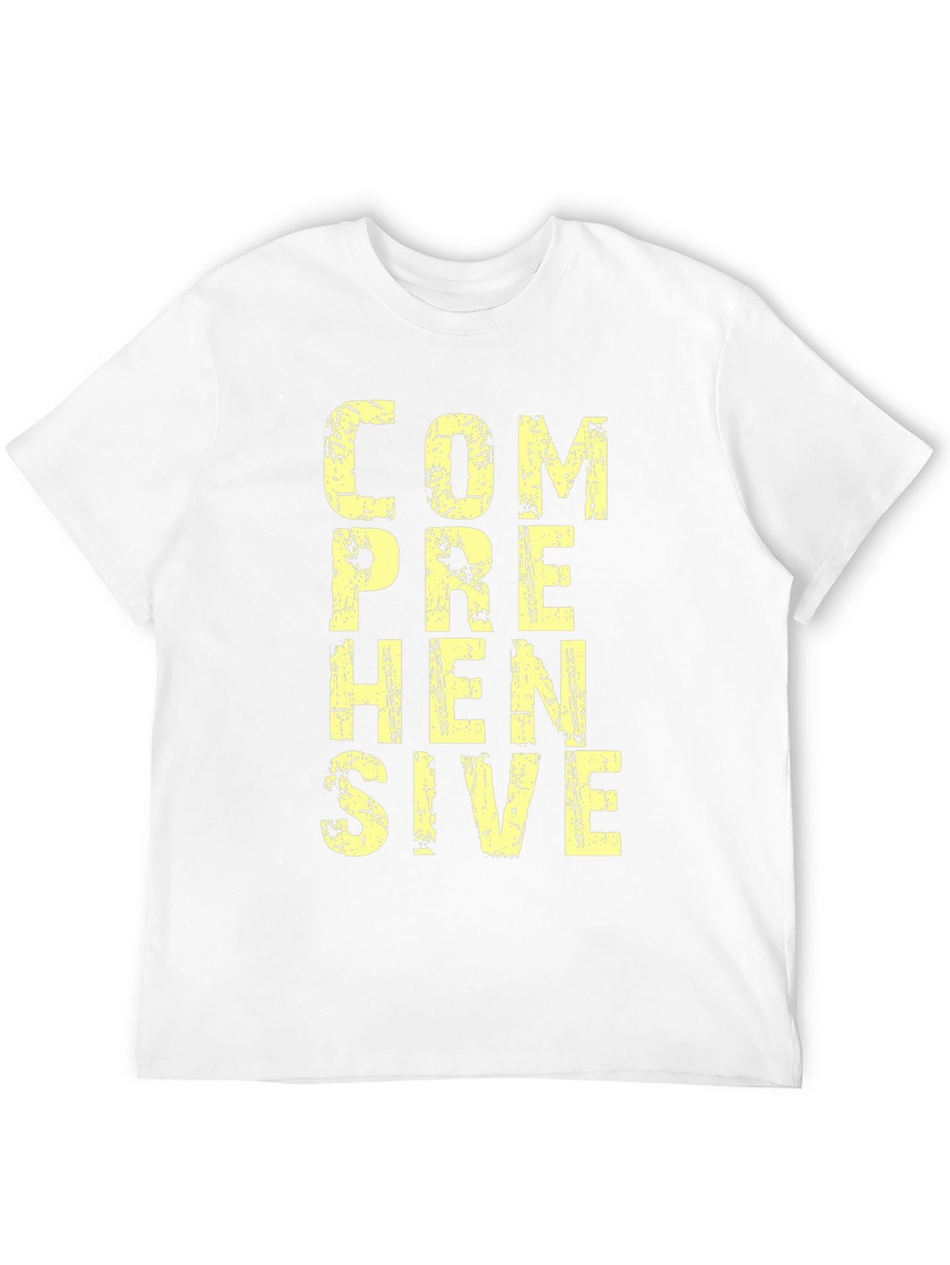 Comprehensive Graphic T-Shirt - Mens Black Cotton Tee