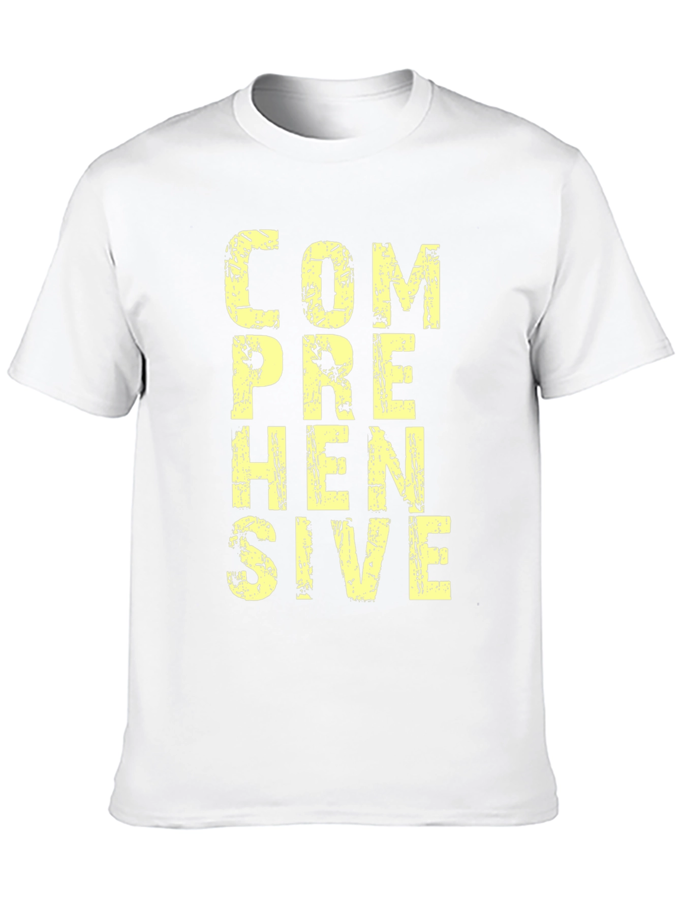 Comprehensive Graphic T-Shirt - Mens Black Cotton Tee