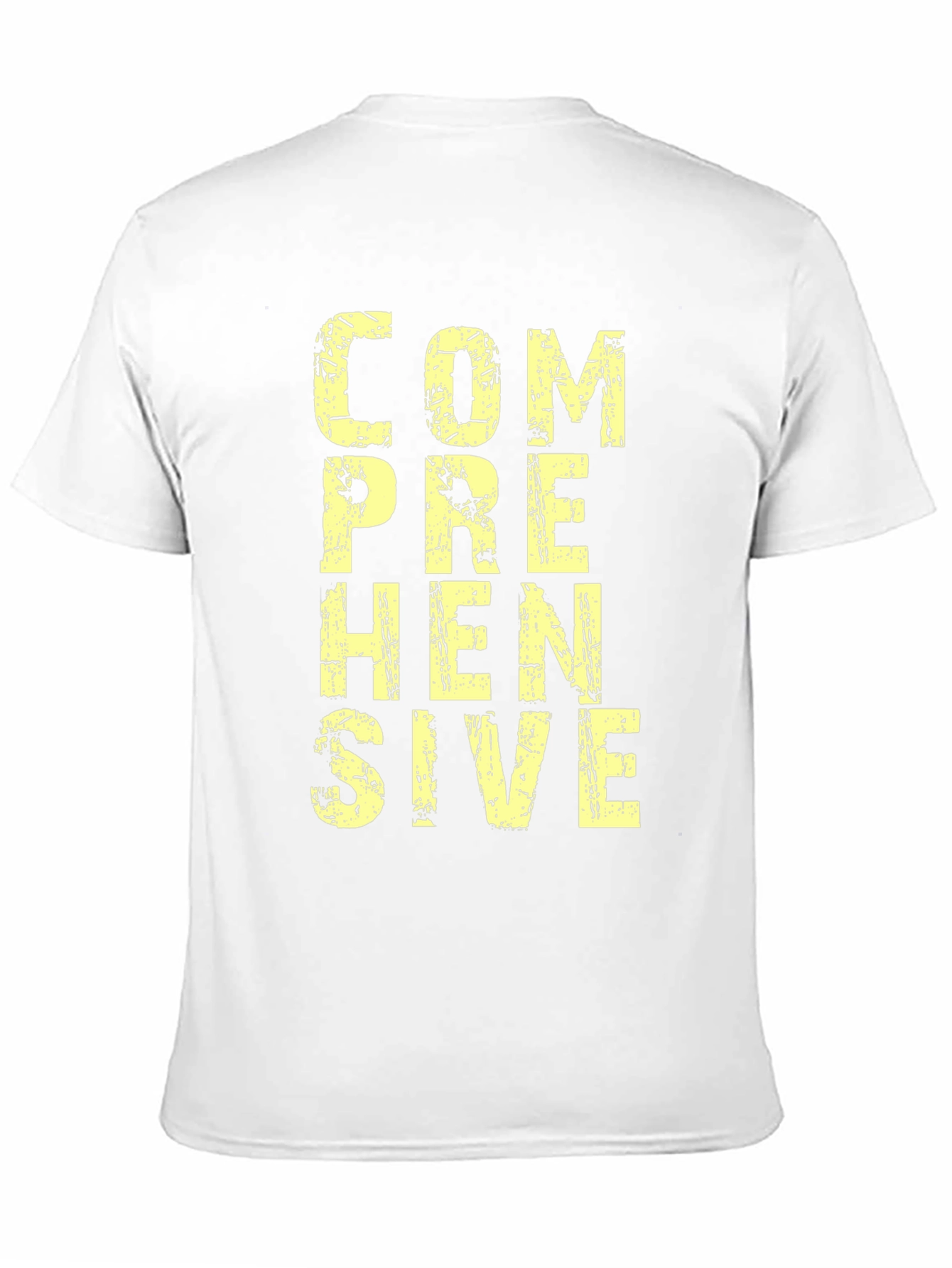 Comprehensive Graphic T-Shirt - Mens Black Cotton Tee