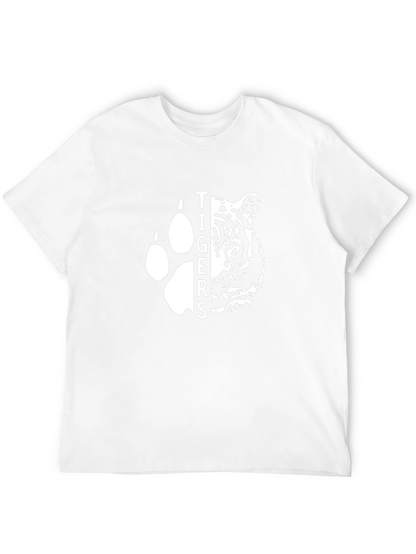 Tigers Graphic Tee - Black Cotton T-Shirt