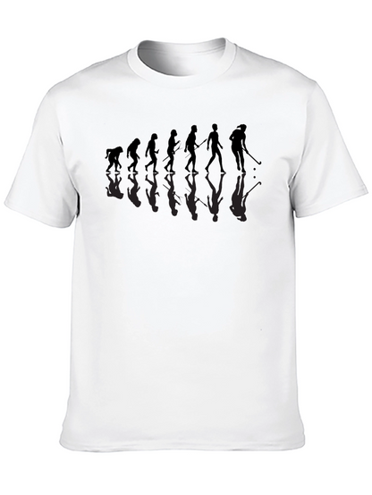 Golf Evolution Graphic T-Shirt - Funny Golfer Tee