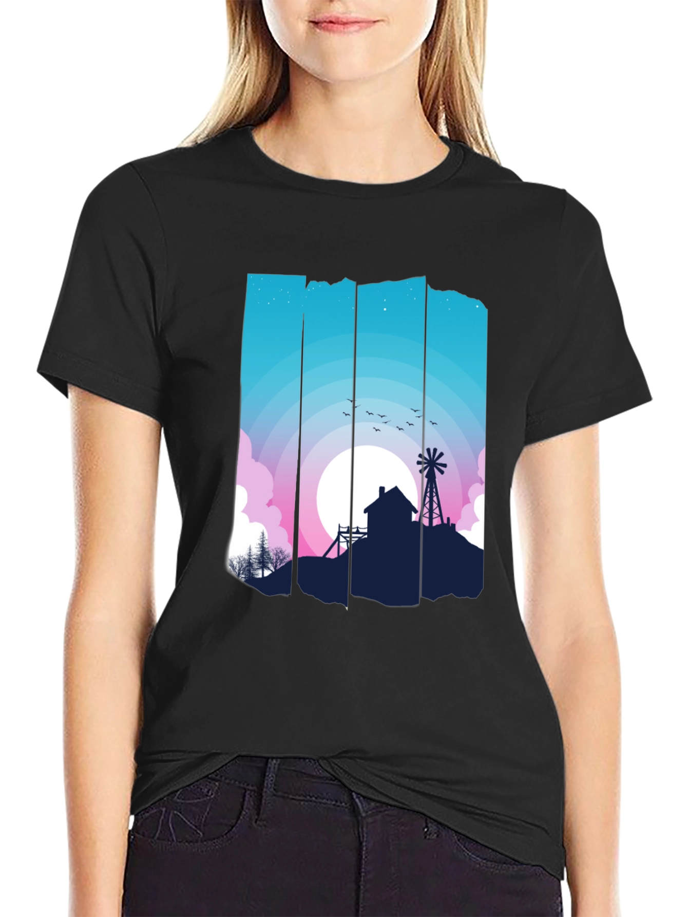 Nature Silhouette Graphic Tee