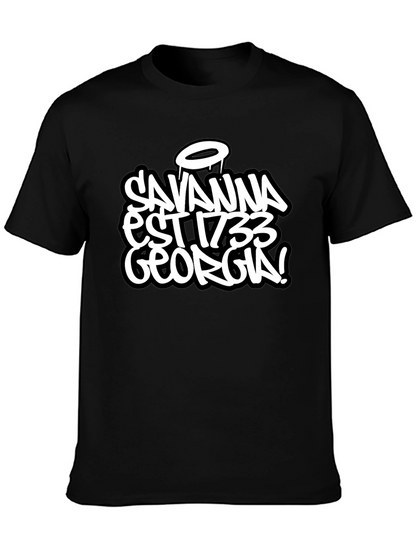 Savannah Georgia Est 1733 Black T-Shirt
