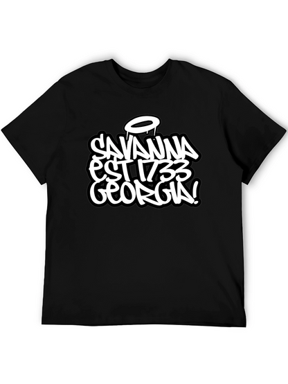 Savannah Georgia Est 1733 Black T-Shirt