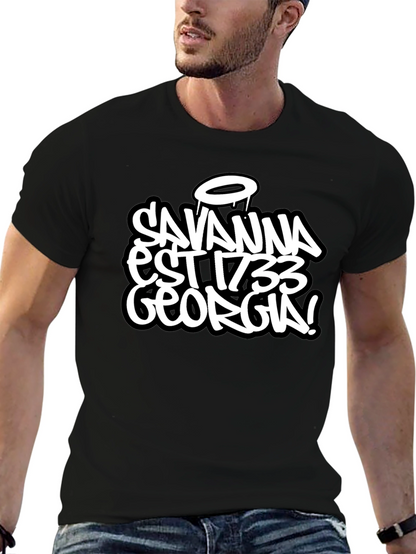 Savannah Georgia Est 1733 Black T-Shirt
