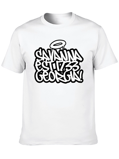 Savannah Georgia Est 1733 Black T-Shirt