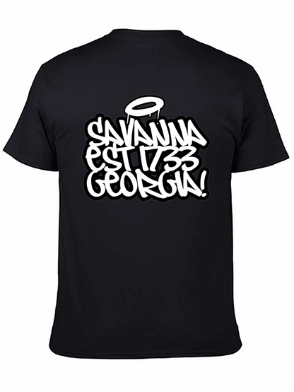 Savannah Georgia Est 1733 Black T-Shirt