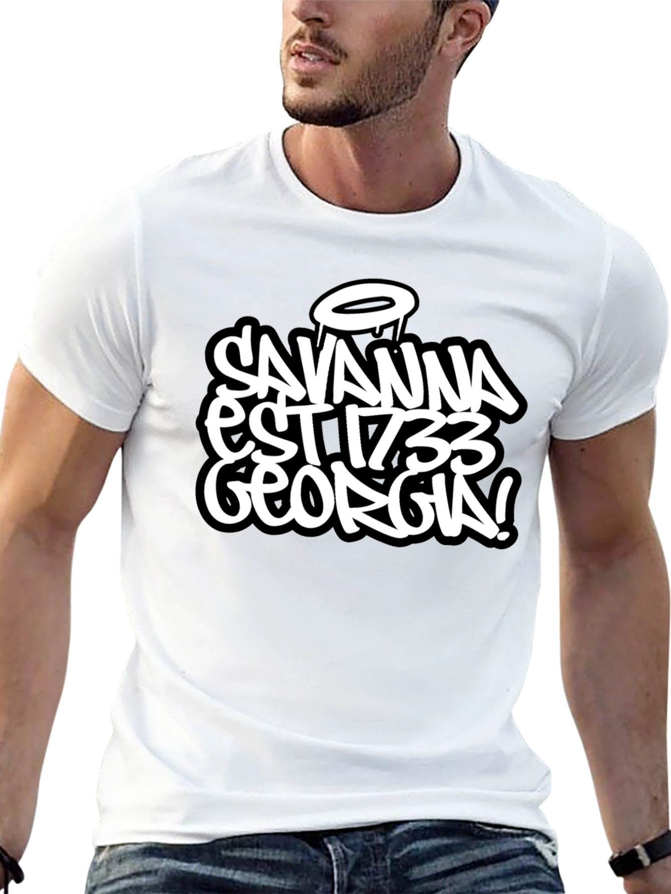Savannah Georgia Est 1733 Black T-Shirt