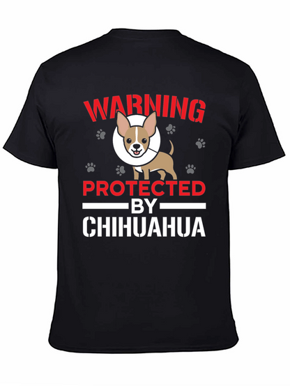 Warning Protected by Chihuahua T-Shirt