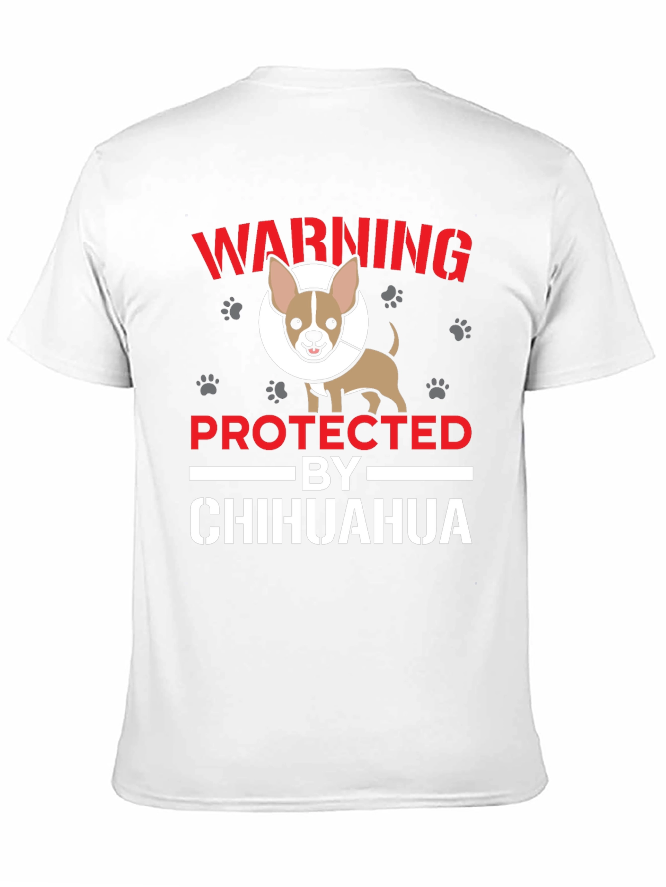 Warning Protected by Chihuahua T-Shirt
