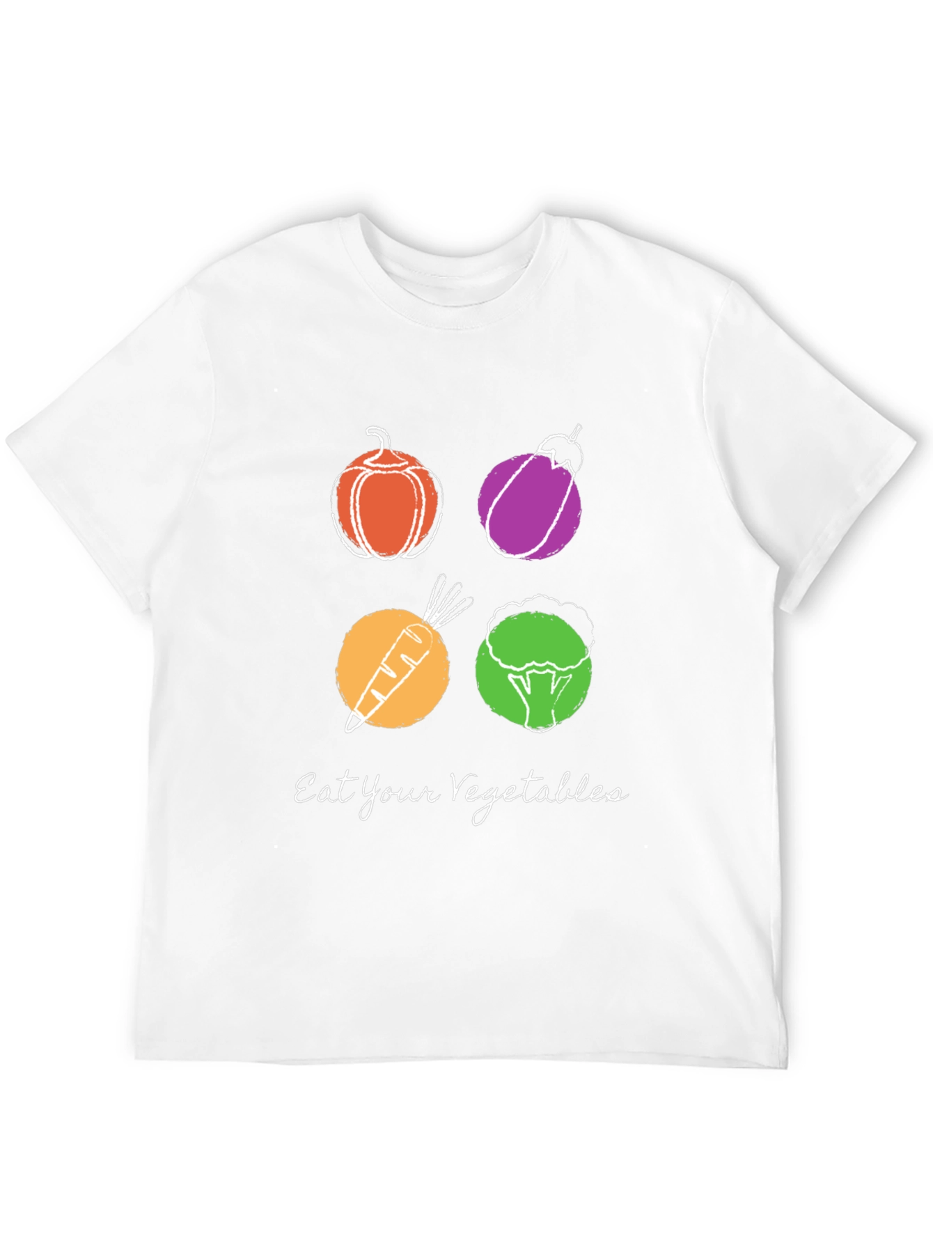 Eat Your Vegetables Graphic Tee - Trendy Vegan Shirt
