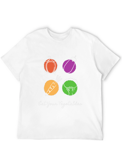 Eat Your Vegetables Graphic Tee - Trendy Vegan Shirt