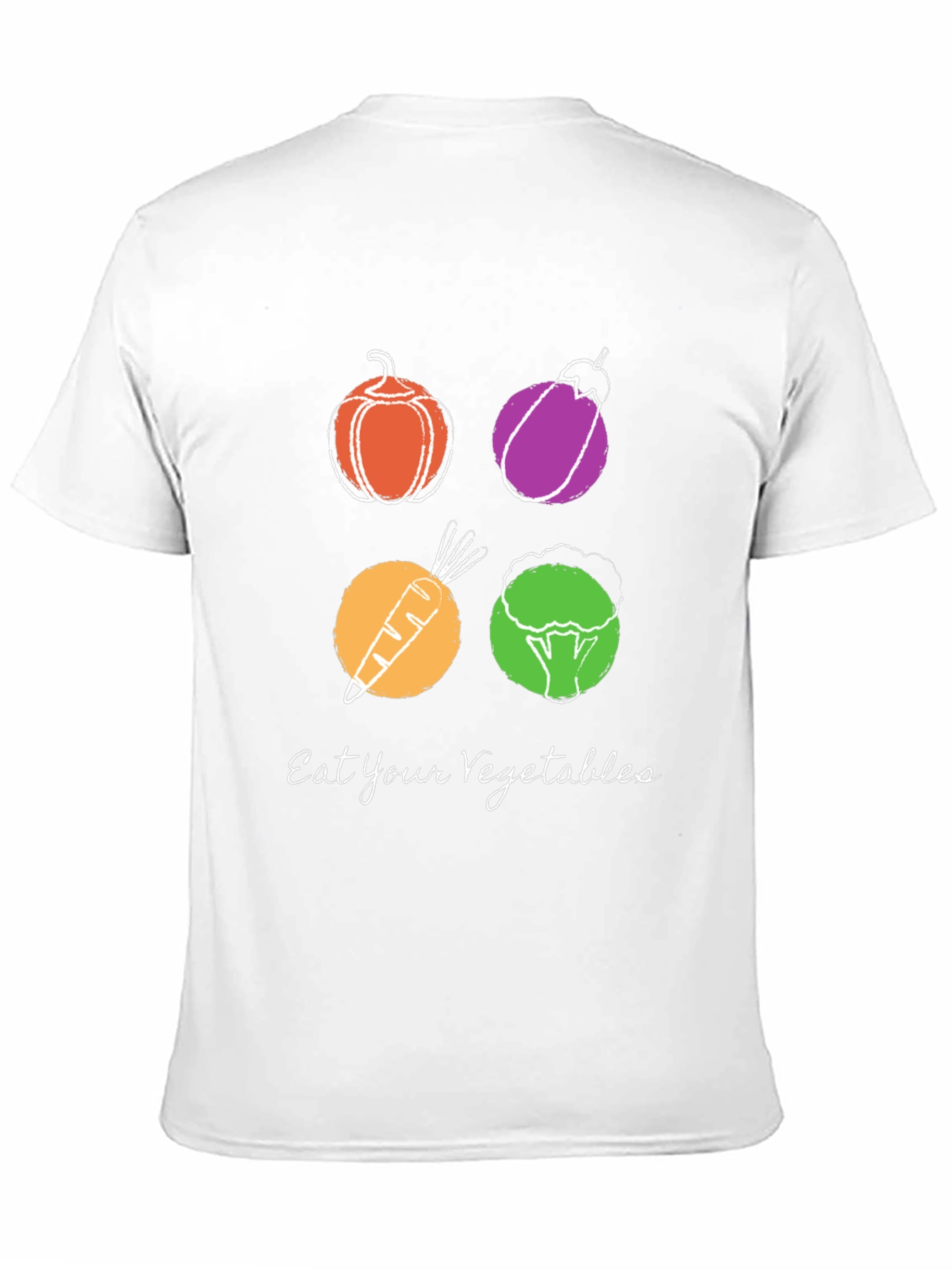 Eat Your Vegetables Graphic Tee - Trendy Vegan Shirt