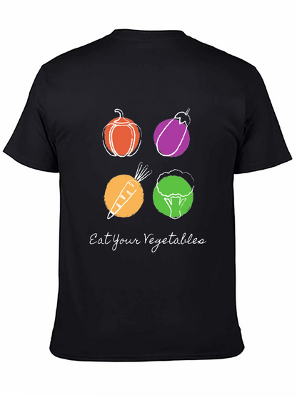 Eat Your Vegetables Graphic Tee - Trendy Vegan Shirt