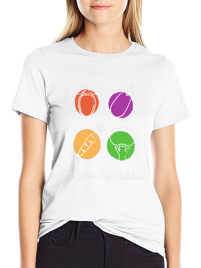 Eat Your Vegetables Graphic Tee - Trendy Vegan Shirt