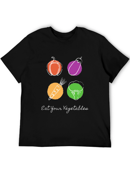 Eat Your Vegetables Graphic Tee - Trendy Vegan Shirt