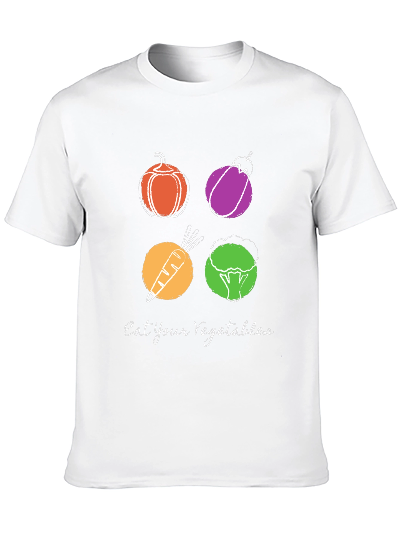 Eat Your Vegetables Graphic Tee - Trendy Vegan Shirt