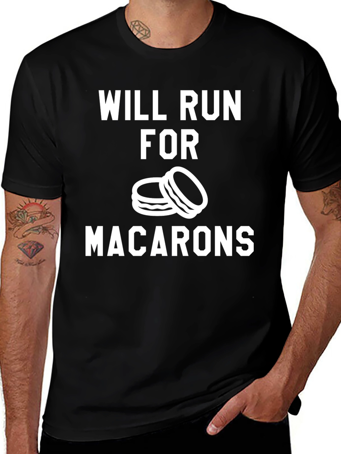 Will Run for Macarons Funny T-Shirt