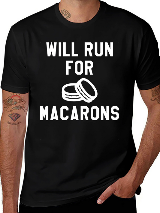 Will Run for Macarons Funny T-Shirt