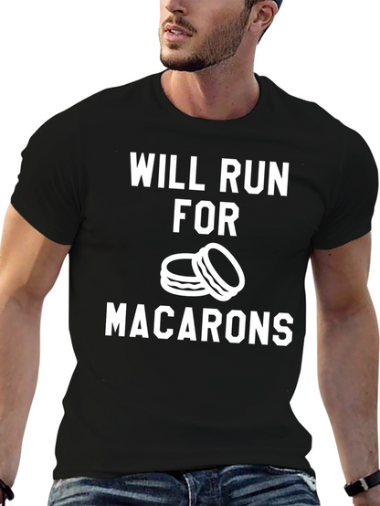 Will Run for Macarons Funny T-Shirt
