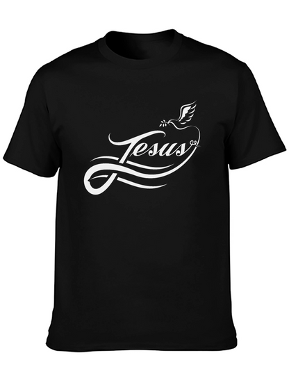 Jesus Dove Graphic Tee - Black Christian T-Shirt