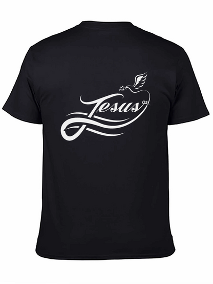 Jesus Dove Graphic Tee - Black Christian T-Shirt