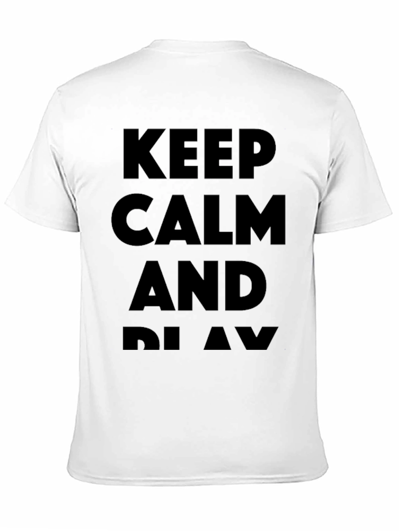 Keep Calm and Play Black T-Shirt
