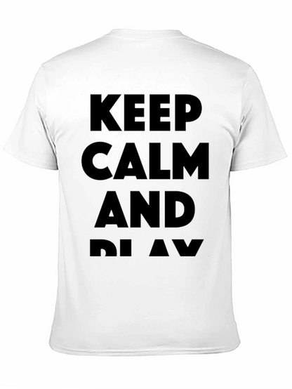 Keep Calm and Play Black T-Shirt