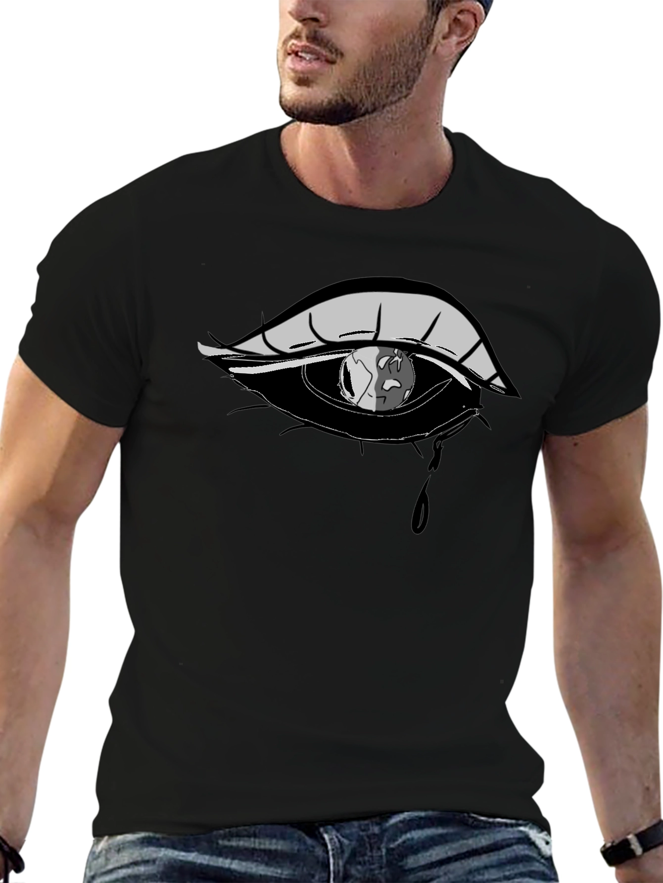 Eye with Earth Reflection Graphic Tee