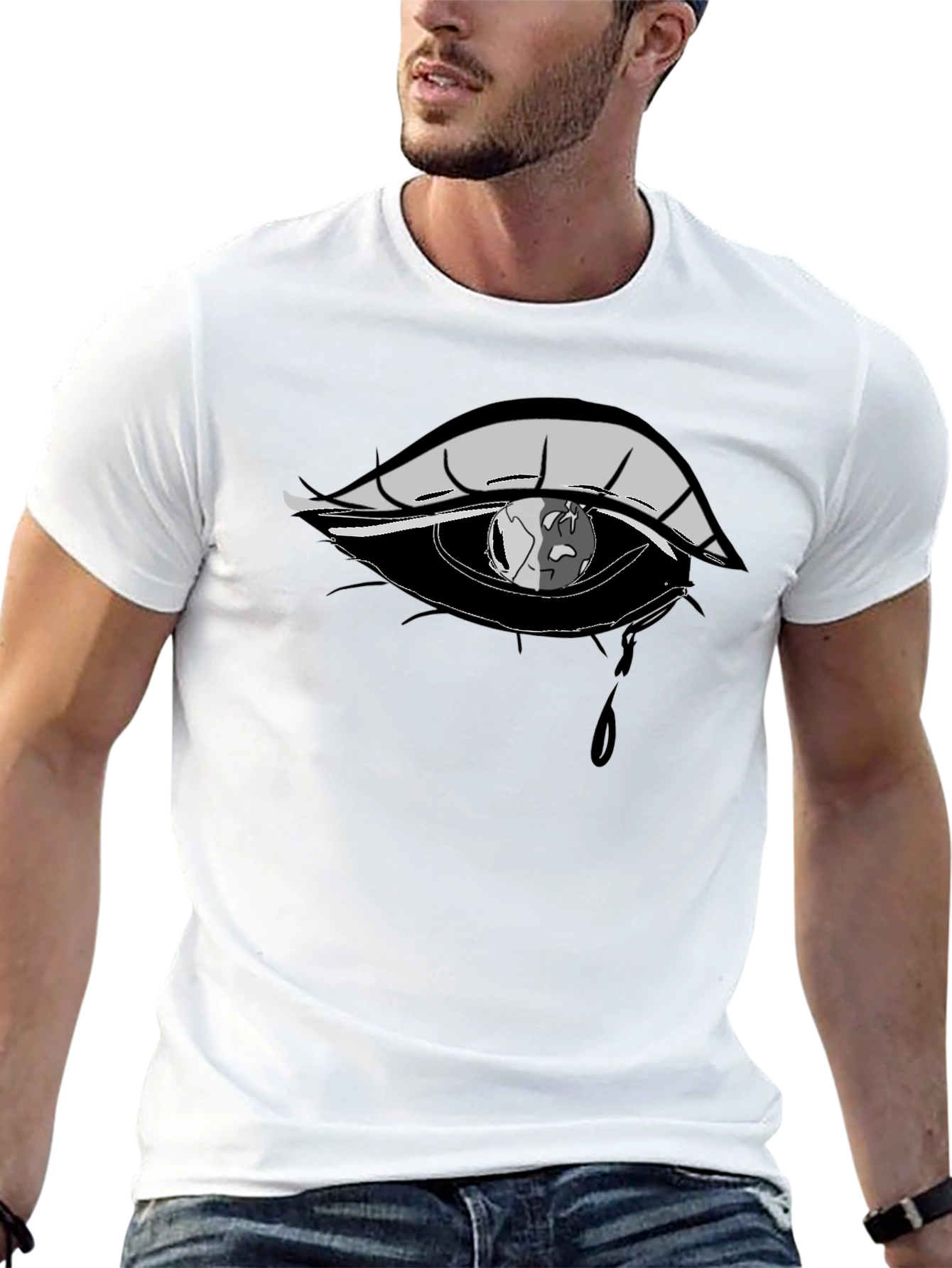 Eye with Earth Reflection Graphic Tee
