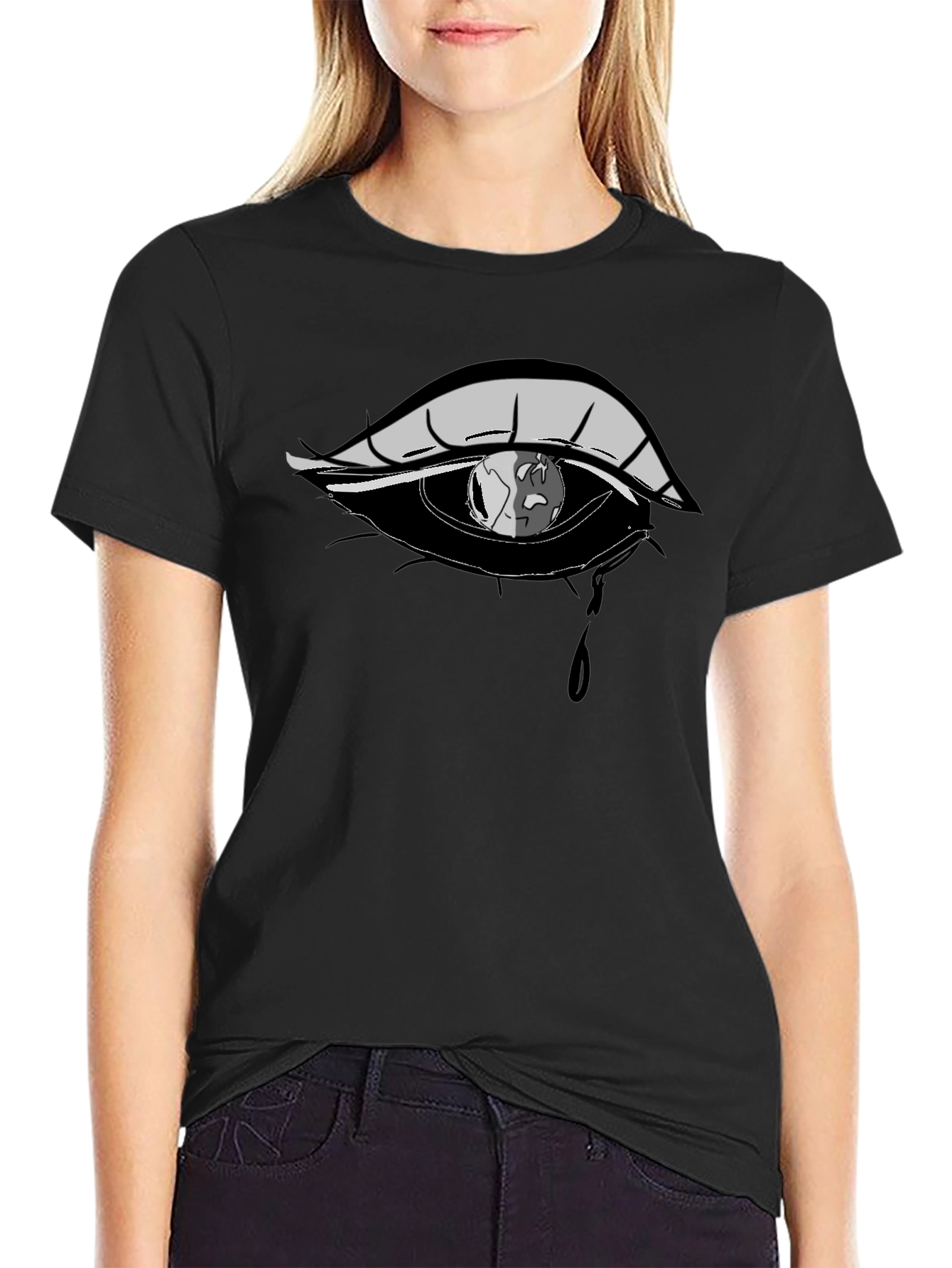Eye with Earth Reflection Graphic Tee