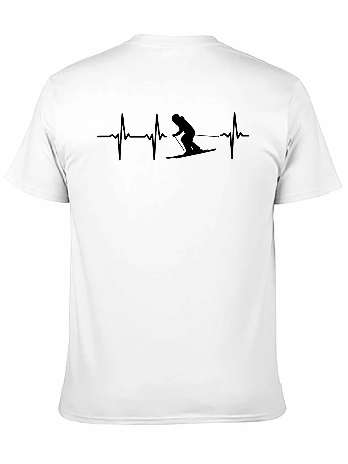 Skiing Heartbeat T-Shirt - Active Life Design