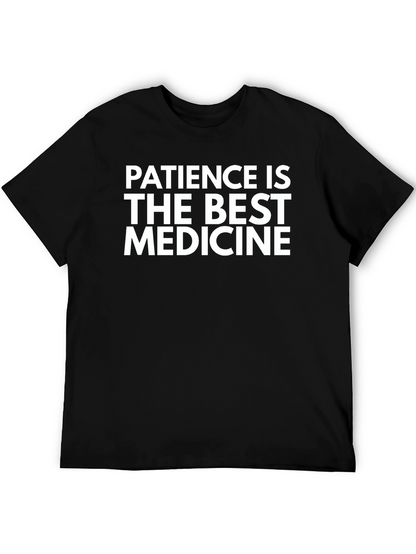 Patience is the Best Medicine Black Graphic Tee