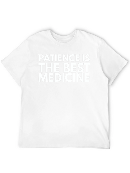 Patience is the Best Medicine Black Graphic Tee