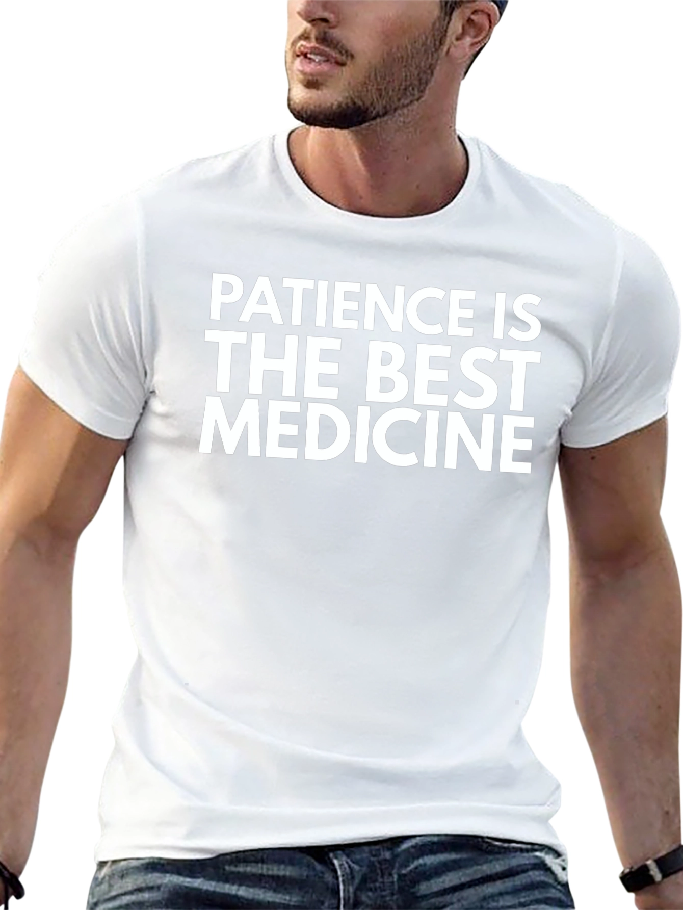 Patience is the Best Medicine Black Graphic Tee