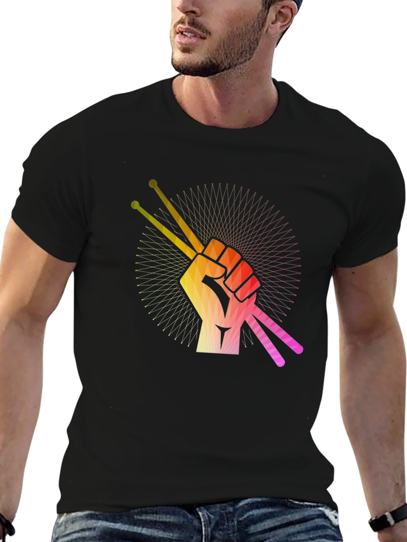 Drummers Hand T-Shirt: Raise Your Sticks!