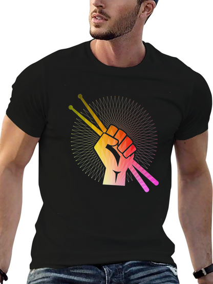 Drummers Hand T-Shirt: Raise Your Sticks!