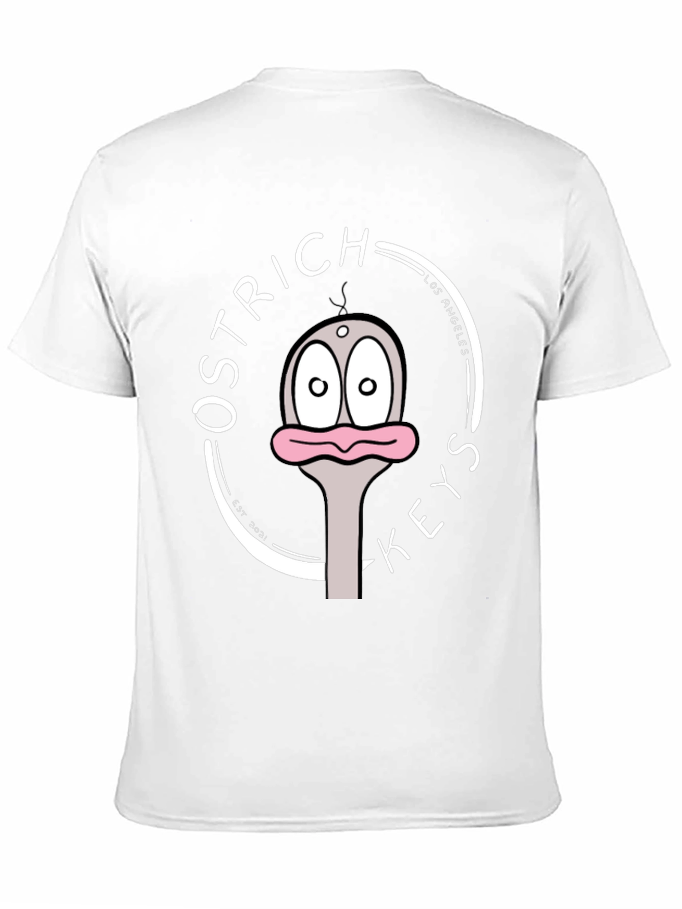 Ostrich Keys Black Graphic T-Shirt